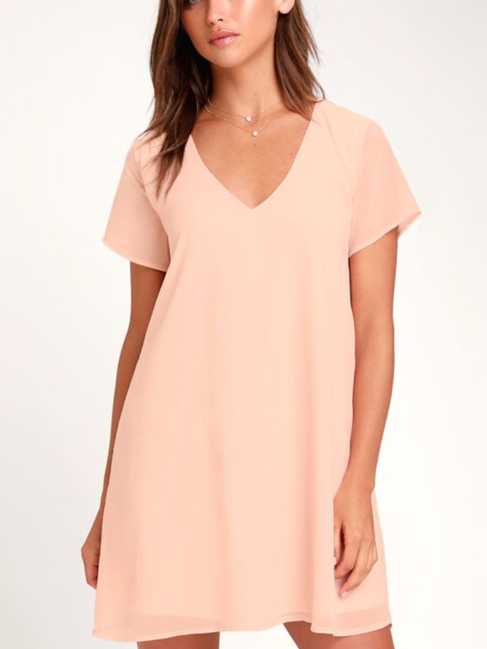 Lulus Freestyle Blush Shift Dress Pink - Size XS